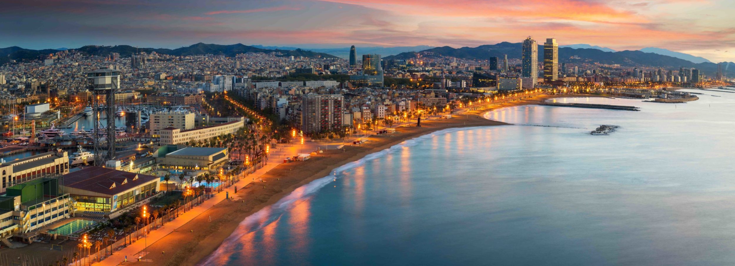 coucher de soleil barcelone